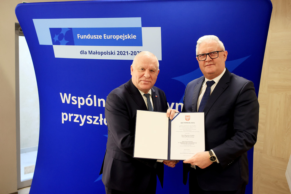 Wręczenie aktów powołania przez Wicemarszałka Województwa Małopolskiego Ryszarda Pagacza